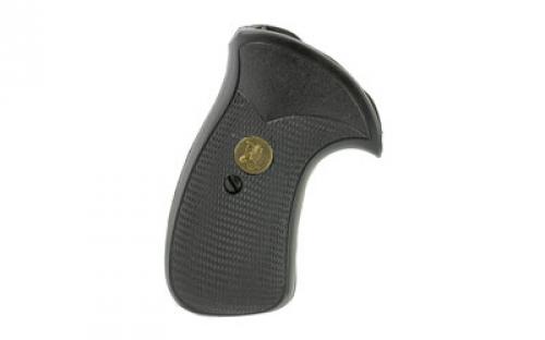 Pachmayr Grip, Compact, Fits S&W K/L Frame Round Butt, Black 3270
