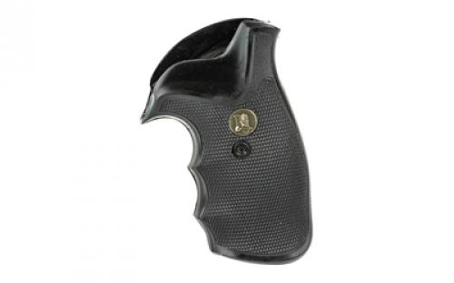 Pachmayr Grip, Gripper, Fits S&W N Frame Square Butt with Finger Grooves, Black 3292