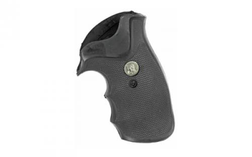 Pachmayr Grip, Decelerator/Gripper, Fits S&W N Frame Round Butt, Black 5148