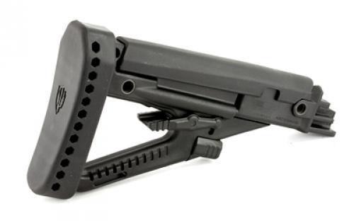 ProMag Archangel OPFOR, Stock, AK-series 4Position Stock, With Recoil Pad, Most Stamped Receiver AKs, Black AA123