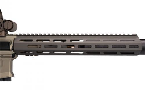 Q Honey Badger Rail, M-LOK, 12, Fits Honey Badger/AR Upper Receivers, Clear Anodized Finish, Gray, Q Barrel Nut and Hardware Not Included 12-HB-MLOK-HG
