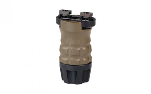 Samson Manufacturing Corp. Vertical Forend Grip, Fits M-LOK, Matte Finish, Flat Dark Earth, 2.125 Long, Grenade Texture 04-05102-32