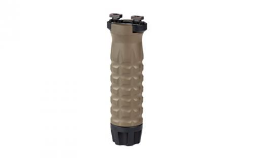 Samson Manufacturing Corp. Vertical Forend Grip, Fits M-LOK, Matte Finish, Flat Dark Earth, 4.20 Long, Grenade Texture 04-05106-32