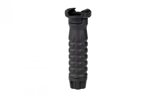 Samson Manufacturing Corp. Vertical Forend Grip, Fits Picatinny Rail, Matte Finish, Black, 4.2 Long, Grenade Texture 04-06098-01