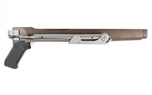 Samson Manufacturing Corp. B-TM, Folding Stock, Fits Ruger 10/22 with Bull Barrel, Stainless Steel Finish, Walnut Forend 10-00046-00