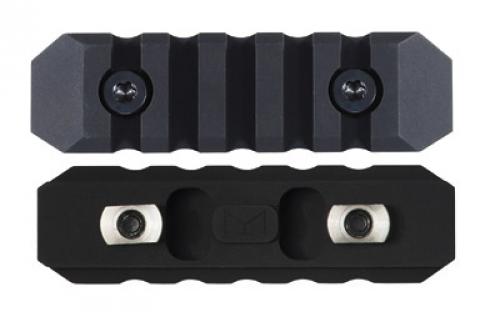 Seekins Precision M-LOK 5 Slot Rail Section, Aluminum, Black 0010560079