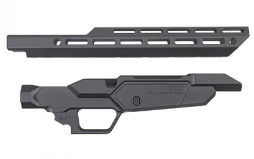 Sharps Bros. Heatseeker Chassis, Fits Ruger American Ranch (Models that Utilize AR Type Magazines in 223, 300 Blackout, 350 Legend, 6.5 Grendel and 450 Bushmaster), Black SBC05