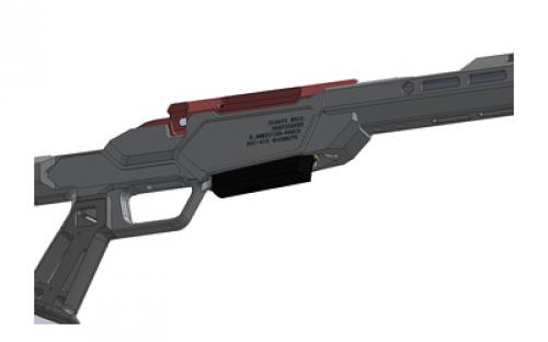 Sharps Bros. Heatseeker Chassis, Fits Ruger American 450 Bushmaster (With Box Magazine), Cerakote Finish, Black, Aluminum Construction, M-LOK Compatible Forend SBC06