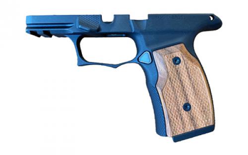 Sharps Bros. Grip Module, Fits Sig P365/XL/X/X Macro with Manual Safety, Anodized Finish, Black, Inlcudes Brazilian Cherry Grip Panels SBGM02