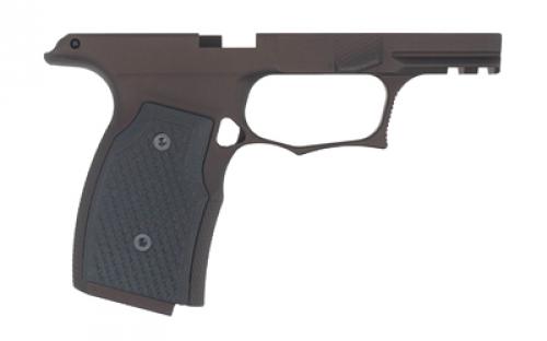 Sharps Bros. Grip Module, Fits Sig P365/XL/X/X Macro with No Manual Safety, Anodized Finish, Olive Drab, Includes Black G10 Grips SBGM03
