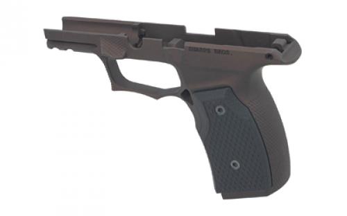 Sharps Bros. Grip Module, Fits Sig P365/XL/X/X Macro with No Manual Safety, Anodized Finish, Olive Drab, Includes Black G10 Grips SBGM03