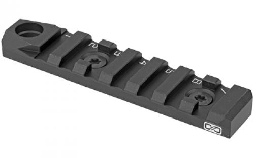 Strike Industries LINK, Rail Section, 7 Slots, Includes QD Attachment Point, Fits M-LOK/KeyMod Rail Systems, Black SI-Link-RS-7-QD-BK