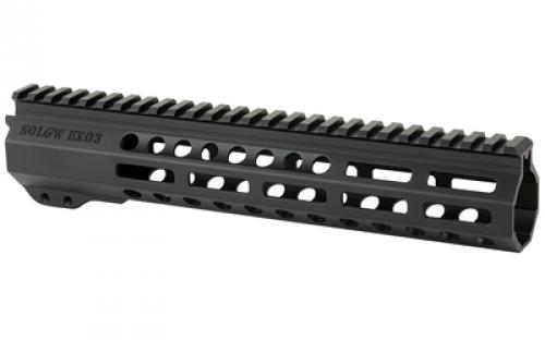 Sons of Liberty Gun Works EXO3, M-LOK Handguard, Nitride Finish, Black, 10.5", Fits AR-15, with Quick Detach Socket EXO3-10.5