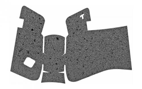 TALON Grips Inc Rubber, Grip, Adhesive Grip, Fits Glock 19 Gen 5 MOS (No Backstrap) 19, 23, 25, 32, 38 Gen5 (No Backstrap), Black 382R