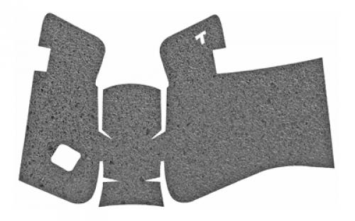 TALON Grips Inc Rubber, Grip, Adhesive Grip, Fits Glock 19 Gen 5 MOS (Medium Backstrap) 19, 23, 25, 32, 38 Gen5 (Medium Backstrap), Black 383R
