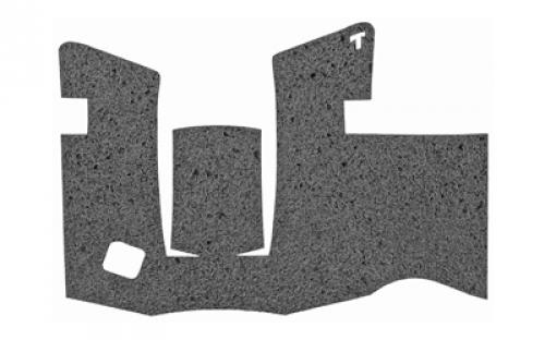 TALON Grips Inc Black Rubber Grip, Adhesive Grip, Fits Glock 48 and 43X, Black 385R