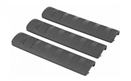 Troy Battle Rail Covers, 6.2, Picatinny, 3 pack, Black SCOV-BRC-36BT-00