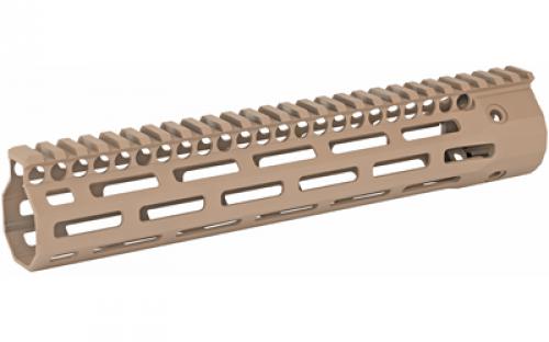 Troy Battle Rail, 10.5 Low-Profile SOCC Rail, Fits AR-15 Rifles, 223REM/556NATO, M-LOK, Aluminum, Flat Dark Earth SRAI-SR1-10FT-00