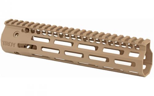 Troy Battle Rail, 9.25" Low-Profile SOCC Rail, Fits AR, 223REM/556NATO, M-LOK, Aluminum, Flat Dark Earth SRAI-SR1-90FT-00