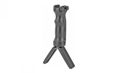 Leapers, Inc. - UTG D-Grip, Quick Release Deployable Bipod, Black MNT-DG02Q