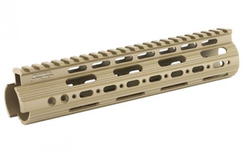 Leapers, Inc. - UTG Handguard, Fits AR Rifles, 9 Carbine Length, Super Slim Free Float, Flat Dark Earth Cerakote MTU004SSD