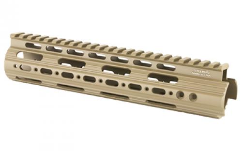 Leapers, Inc. - UTG Handguard, Fits AR Rifles, 9" Carbine Length, Super Slim Free Float, Flat Dark Earth Cerakote MTU004SSD