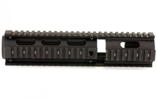 Leapers, Inc. - UTG Model 4/15 Quad Rail, Fits AR Rifles, Carbine Length, with Front Extension, Black MTU015