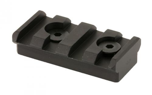 Leapers, Inc. - UTG Keymod Picatinny Rail Section, 1.57", 4 Slots, Black MTURS04S