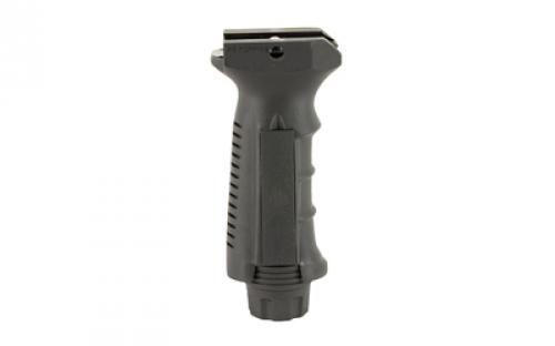 Leapers, Inc. - UTG Vertical Foregrip, Ergonomic Finger Grooves, Ambidextrous, Picatinny, Black Finish RB-FGRP168B