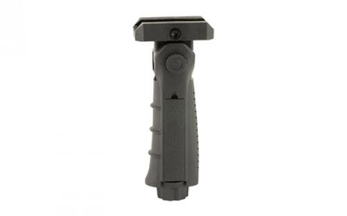 Leapers, Inc. - UTG Model 4 Vertical Foregrip, Fits Picatinny, Ergonomic, Ambidextrous, 5-position Foldable Foregrip, Black RB-FGRP170B