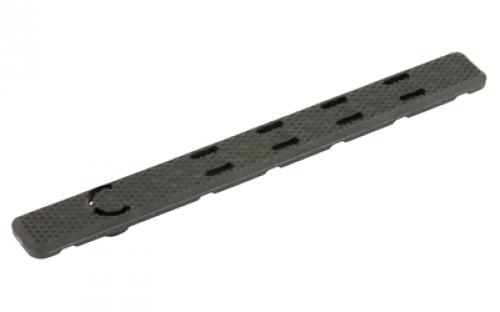 Leapers, Inc. - UTG Low Profile, Rail Covers, Fits KeyMod Rail Slot, 5.5, Black Finish, 7-Pack RB-HP25B