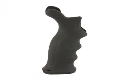 Leapers, Inc. - UTG Model 4, Combat Sniper Pistol Grip, Fits AR-15/M16, Contoured Finger Grooves, with Storage Compartment, Black Finish RB-TPG172B