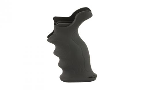 Leapers, Inc. - UTG Model 4, Combat Sniper Pistol Grip, Fits AR-15/M16, Contoured Finger Grooves, with Storage Compartment, Black Finish RB-TPG172B