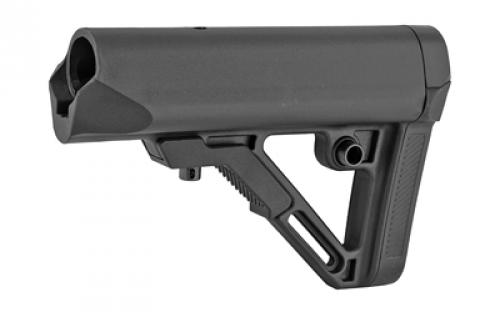 Leapers, Inc. - UTG Model 4 Combat Ops S1, Stock, Ambidextrous Sling Loop and Reversible QD Sling Swivel Housing, Polymer Stock Only, Black Finish RBUS1BMS