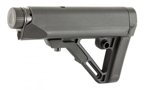 Leapers, Inc. - UTG Model 4 Combat Ops S1, Stock Kit, 6-Position Mil-Spec Stock Assembly, includes Extension Tube, Buffer, Buffer Spring, Tear-drop Ring and Castle Nut, Black Finish RBUS1BM