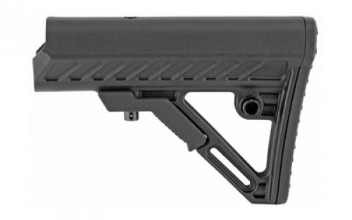 Leapers, Inc. - UTG Model 4, Combat Ops S2, Stock, Ambidextrous Sling Loop and Reversible QD Sling Swivel Housing, Polymer Stock Only, Black Finish RBUS2BMS