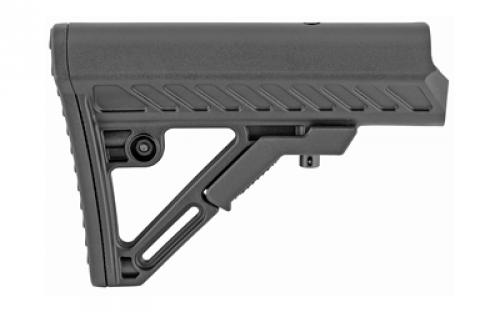 Leapers, Inc. - UTG Model 4, Combat Ops S2, Stock, Ambidextrous Sling Loop and Reversible QD Sling Swivel Housing, Polymer Stock Only, Black Finish RBUS2BMS