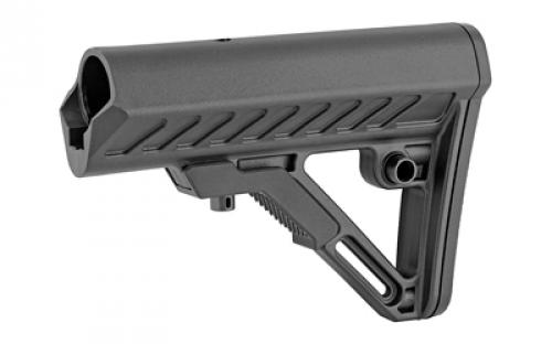 Leapers, Inc. - UTG Model 4, Combat Ops S2, Stock, Ambidextrous Sling Loop and Reversible QD Sling Swivel Housing, Polymer Stock Only, Black Finish RBUS2BMS
