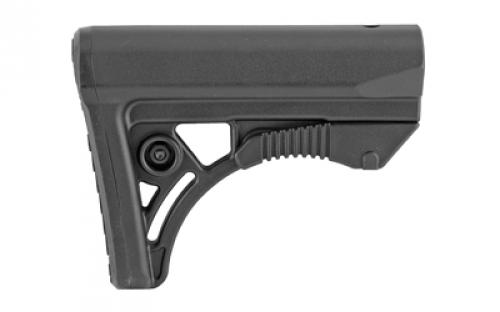 Leapers, Inc. - UTG Model 4 Combat Ops S3, Stock, Ambidextrous Sling Loop and Reversible QD Sling Swivel Housing, Polymer Stock Only, Black Finish RBUS3BMS
