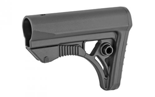 Leapers, Inc. - UTG Model 4 Combat Ops S3, Stock, Ambidextrous Sling Loop and Reversible QD Sling Swivel Housing, Polymer Stock Only, Black Finish RBUS3BMS