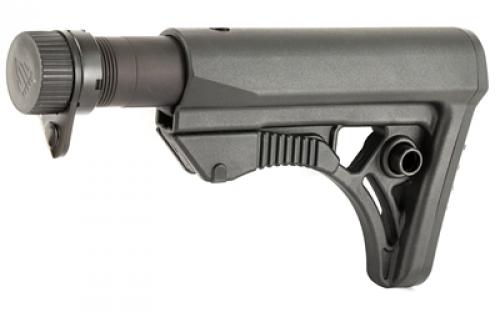 Leapers, Inc. - UTG Model 4, Combat Ops S3, Stock Kit, 6-Position Mil-Spec Stock Assembly, includes Extension Tube, Buffer, Buffer Spring, Tear-drop Ring and Castle Nut, Black Finish RBUS3BM