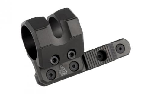 Leapers, Inc. - UTG M-LOK Offset Flashlight Ring Mount, Low Profile, Comes with Two Inserts to fit 27mm, 25.4mm (1"), or 20mm, Flashlight Tube Diameters, Black Finish, Includes M-LOK Steel Locking Nuts, Screws, and Allen Wrench for Simple and User Friendly Installation, No Gunsmithing Required RG-FL27MC