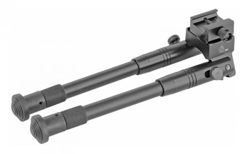 Leapers, Inc. - UTG Universal Shooter's Bipod, Fits Picatinny Rail or Swivel Stud, 8.7 - 10.6, Tactical/Sniper Profile with Adjustable Height, Black TL-BP69S