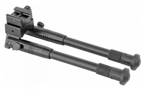 Leapers, Inc. - UTG Universal Shooter's Bipod, Fits Picatinny Rail or Swivel Stud, 8.7" - 10.6", Tactical/Sniper Profile with Adjustable Height, Black TL-BP69S