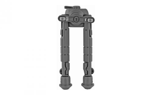 Leapers, Inc. - UTG Recon 360 TL Bipod, Black, 360 Degree Panning, M-LOK, 7"-9", Anodized Aluminum TL-BPM01