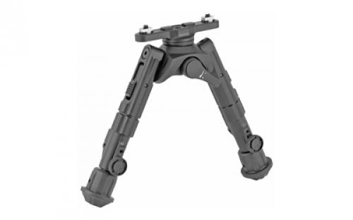 Leapers, Inc. - UTG Recon 360 TL Bipod, Black, 360 Degree Panning, M-LOK, 5.5-7, Anodized Aluminum TL-BPM02