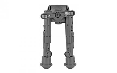 Leapers, Inc. - UTG Recon 360 TL Bipod, Black, 360 Degree Panning, M-LOK, 5.5"-7", Anodized Aluminum TL-BPM02
