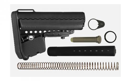 VLTOR A5 Buffer and Recoil System, Includes E-Mod Stock, Milspec, Fits AR Rifles, Matte Finish, Black AEBK-A5B