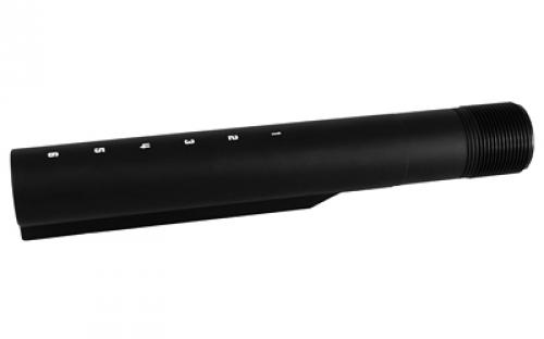 VLTOR RE-10/A5SR, Buffer Tube, Six Position, Fits AR-15/AR-10, 7075-T6 Aluminum Construction, Matte Finish, Black RE-10-A5SR