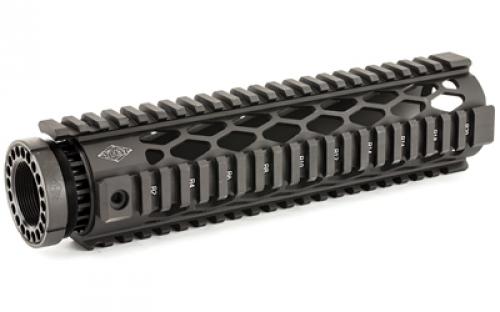 Yankee Hill Machine Co Diamond Series Forearm, 9.290, Midlength, Fits AR-15, Black YHM-9633-DX